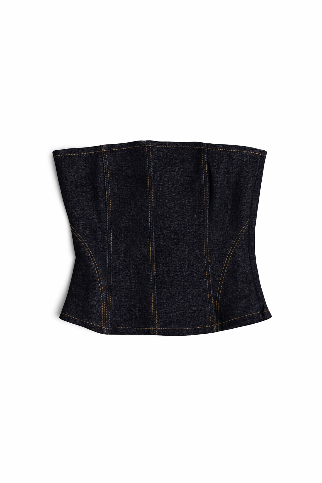denim on denim corset top