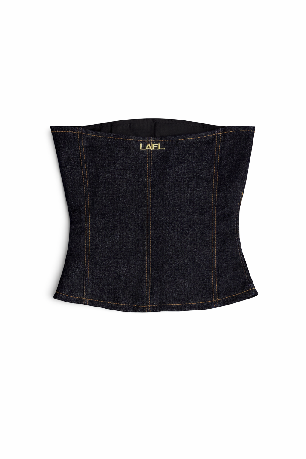 denim on denim corset top